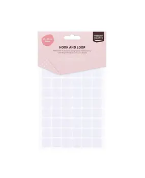 Vaessen Creative Zelfklevend Klittenband Vierkant 15x15 mm (1009-012)