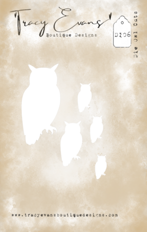 Tracy Evans Owl Cuts Die Set (DIE06)
