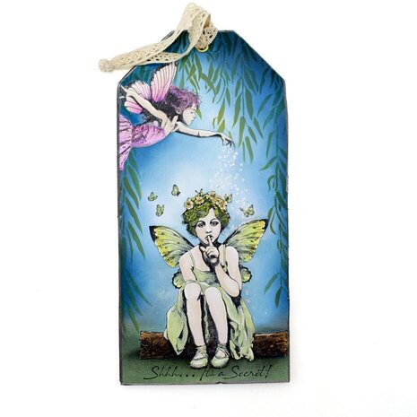 Cosmic Shimmer Andy Skinner Pre Cut Rubber Stamp Secret (07-0081-AS)