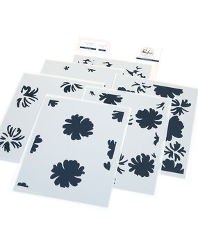 Pinkfresh Studio Artful Foundations Stencil Petal Pop (309125)