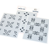 Pinkfresh Studio Artful Foundations Stencil Petal Mosaic (309725)