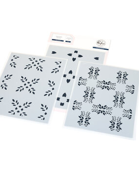 Pinkfresh Studio Artful Foundations Stencil Petal Mosaic (309725)