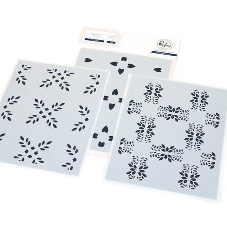 Pinkfresh Studio Artful Foundations Stencil Petal Mosaic (309725)