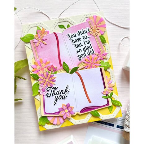 Pinkfresh Studio Artful Foundations Stencil Floral Tale (309925)