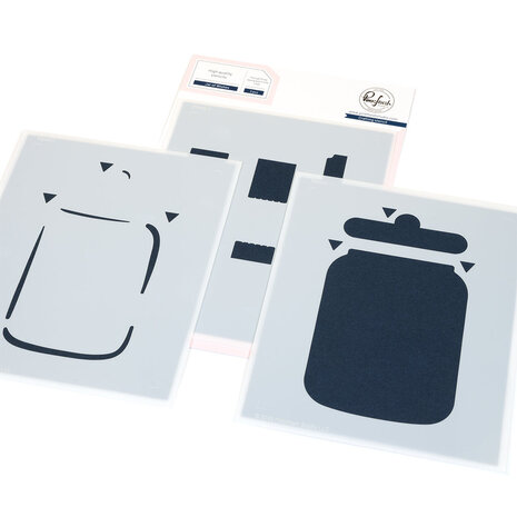 Pinkfresh Studio Artful Foundations Stencil Jar of Wishes (310425)