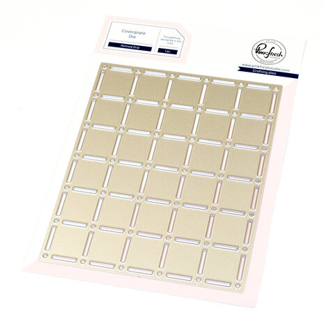 Pinkfresh Studio Artful Foundations Coverplate Die Refined Grid (309225)
