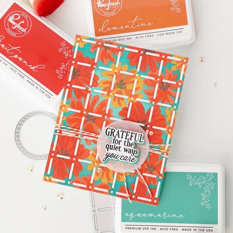 Pinkfresh Studio Artful Foundations Coverplate Die Refined Grid (309225)