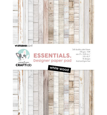 Creative Craftlab PRE-ORDER Essentials White Wood A5 Paper Pad (CCL-ES-DPP430)