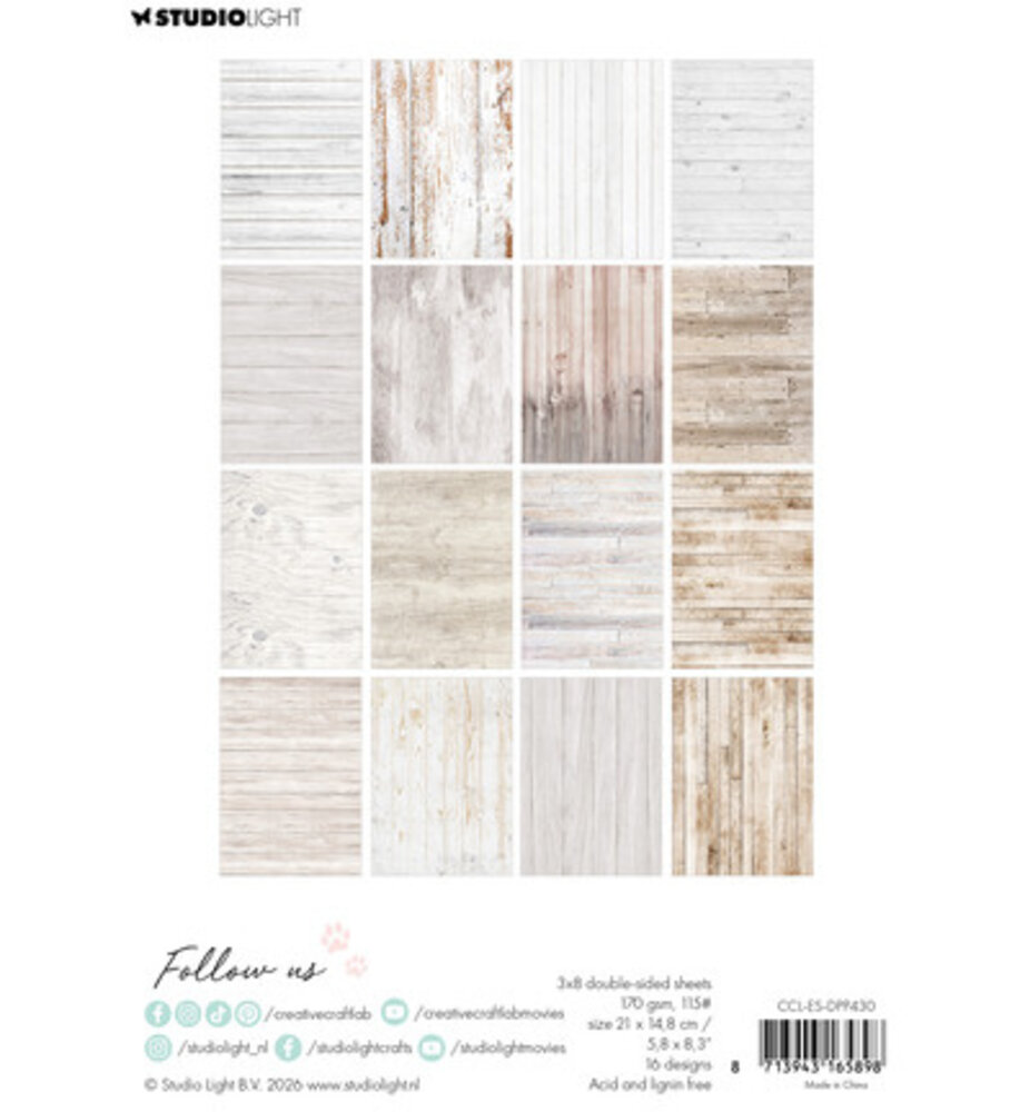 Creative Craftlab PRE-ORDER Essentials White Wood A5 Paper Pad (CCL-ES-DPP430)