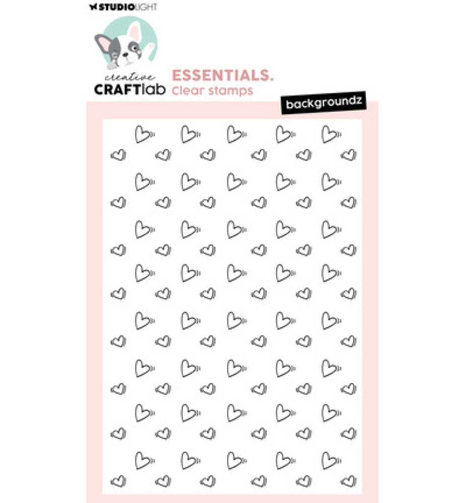 Creative Craftlab PRE-ORDER Essentials Clear Stamp Backgroundz Hearts (CCL-ES-STAMP929)