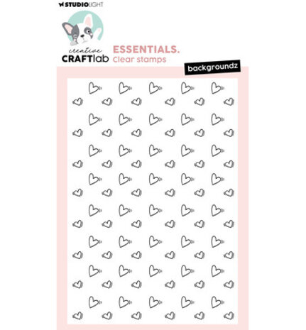 Creative Craftlab PRE-ORDER Essentials Clear Stamp Backgroundz Hearts (CCL-ES-STAMP929)
