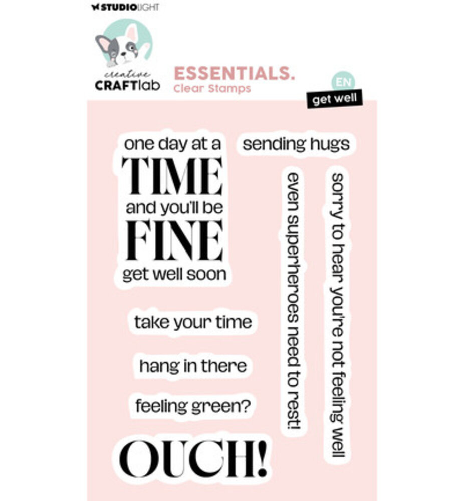 Creative Craftlab PRE-ORDER Essentials Clear Stamp Get Well (CCL-ES-STAMP930)