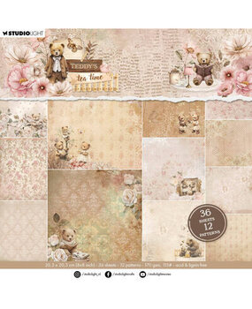 Studio Light Teddy's Tea Time Design Paper Pad (SL-TTT-DPP422)