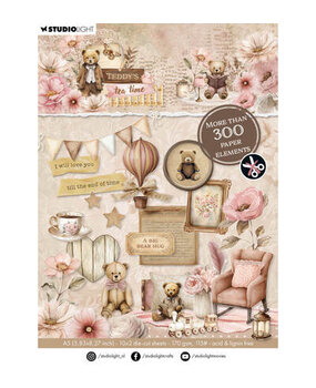 Studio Light Teddy's Tea Time A5 Die-Cut Paper Pad (SL-TTT-DCPP421)