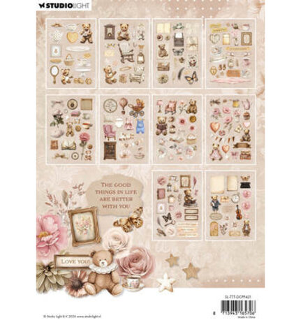 Studio Light Teddy's Tea Time A5 Die-Cut Paper Pad (SL-TTT-DCPP421) Studio Light Teddy's Tea Time A5 Die-Cut Paper Pad (SL-TTT-DCPP421)
