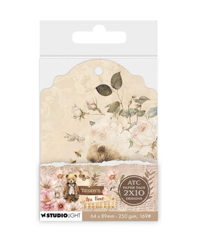 Studio Light Teddy's Tea Time ATC Paper Tags (SL-TTT-TAG10)