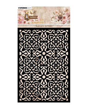 Studio Light Teddy's Tea Time Masking Stencil Baroque Pattern (SL-TTT-MASK389)