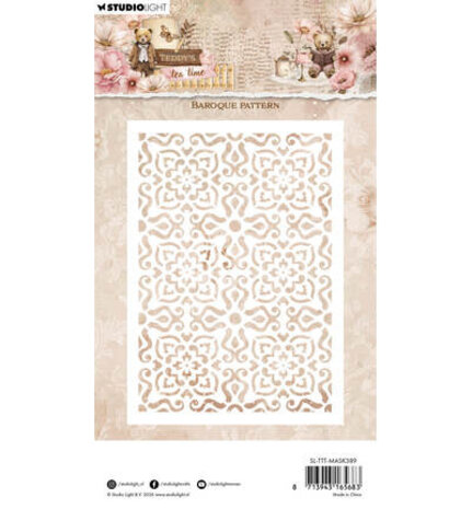 Studio Light PRE-ORDER Teddy's Tea Time Masking Stencil Baroque Pattern (SL-TTT-MASK389)