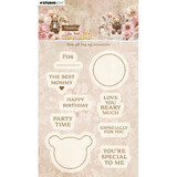 Studio Light PRE-ORDER Teddy's Tea Time Clear Stamp Bear Gift Bag Tag Accesories (SL-TTT-STAMP924)