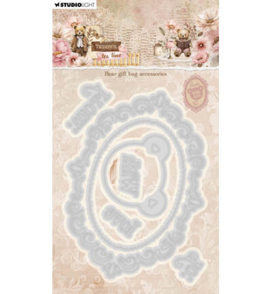Studio Light Teddy's Tea Time Snijmal Bear Gift Bag Accesories (SL-TTT-CD1079) Studio Light Teddy's Tea Time Snijmal Bear Gift Bag Accesories (SL-TTT-CD1079)
