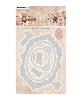 Studio Light PRE-ORDER Teddy's Tea Time Snijmal Bear Gift Bag Accesories (SL-TTT-CD1079)