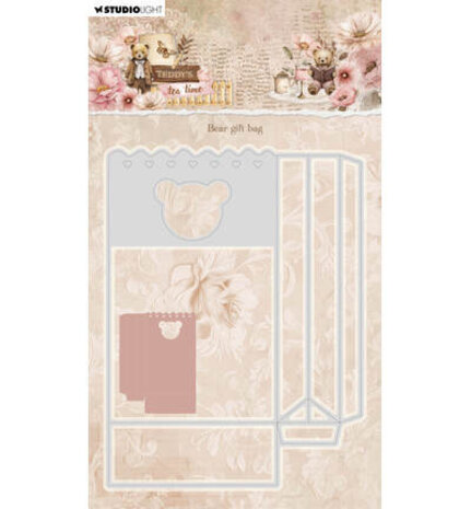 Studio Light PRE-ORDER Teddy's Tea Time Snijmal Bear Gift Bag (SL-TTT-CD1080)