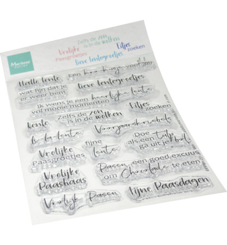 Marianne Design PRE-ORDER Clear Stamps Lentegroetjes (CS1193)