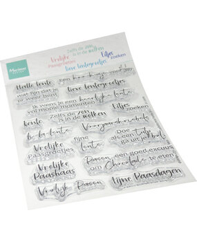Marianne Design PRE-ORDER Clear Stamps Lentegroetjes (CS1193)