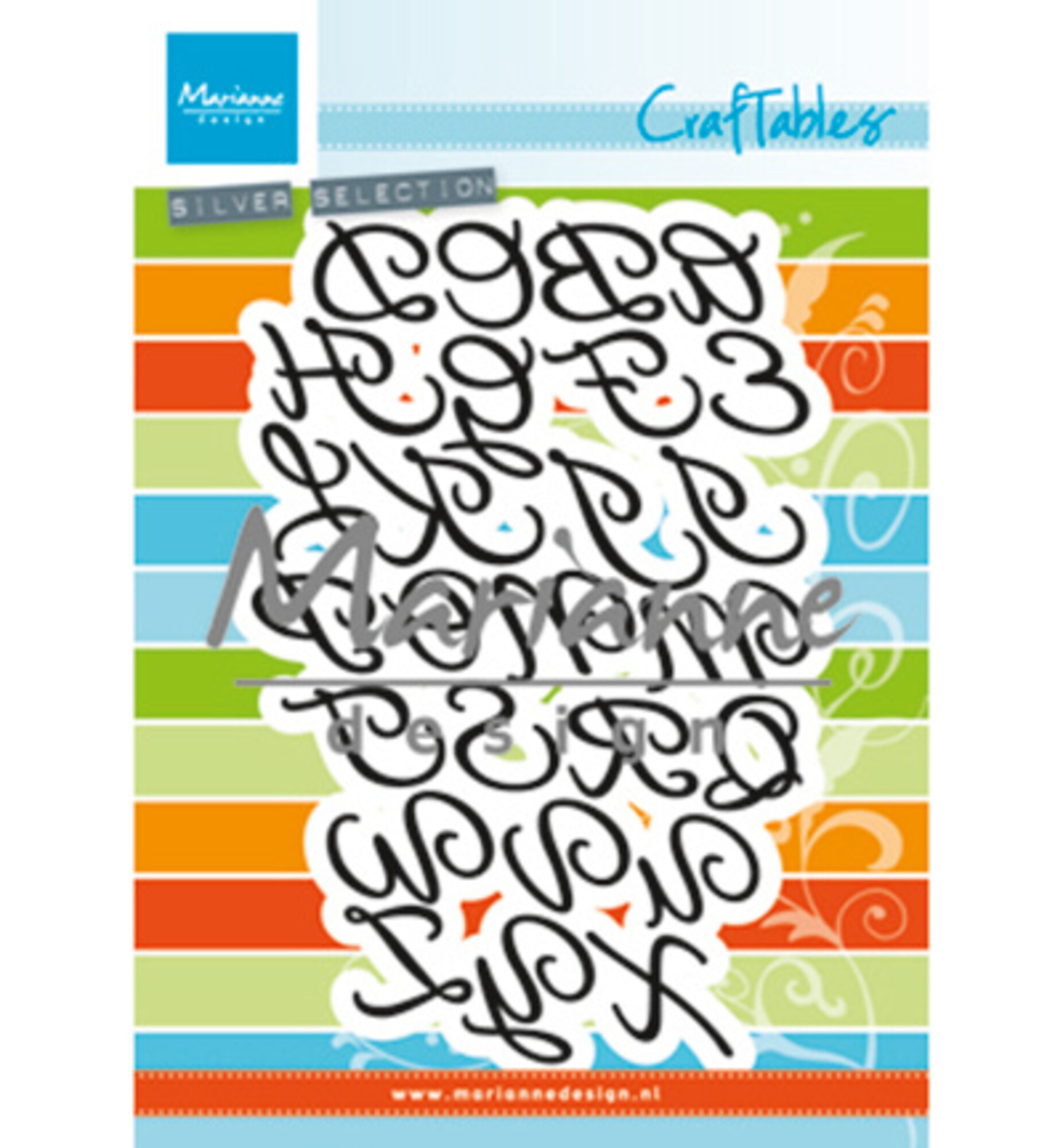 Craftables Sticker Paper Marianne Design Craftables Classic Alphabet (CR1452) - Paperpads.nl
