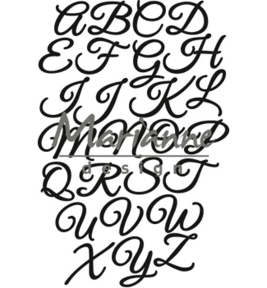 Marianne Design Craftables Classic Alphabet (CR1452)