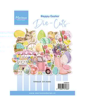 Marianne Design PRE-ORDER Die-cuts Happy Easter (VK9644)