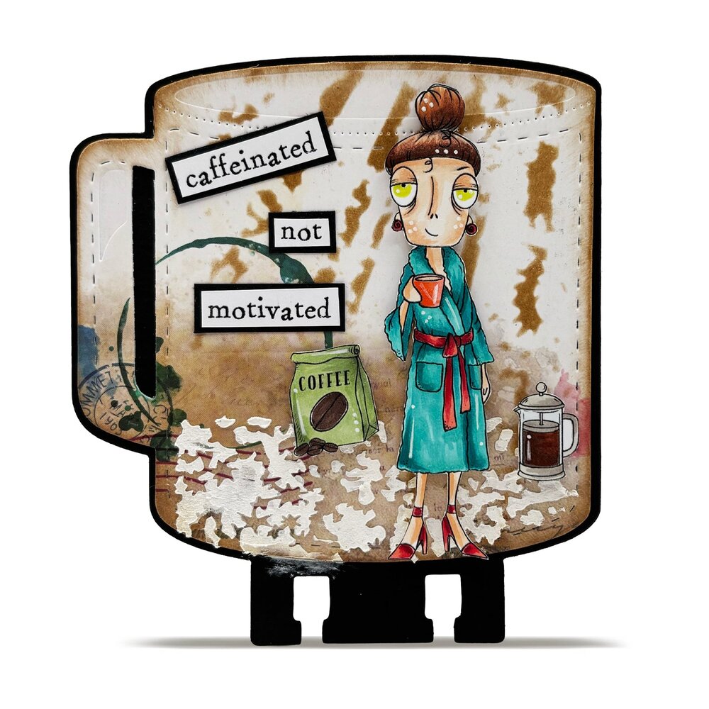 AALL and Create Clear Stamp Set A7 Dee Caffinated (AALL-TP-1365)