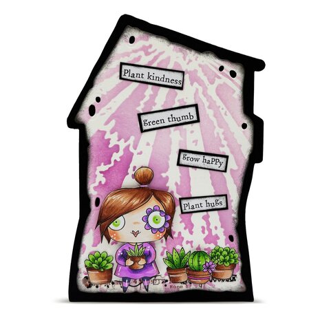 AALL and Create Clear Stamp Set A7 Plant Hugs (AALL-TP-1360)