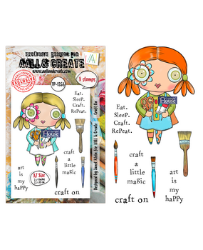AALL and Create Clear Stamp Set A7 Craft On (AALL-TP-1356)