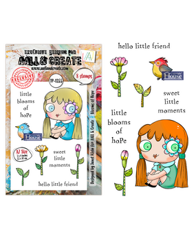 AALL and Create Clear Stamp Set A7 Blooms of Hope (AALL-TP-1355)