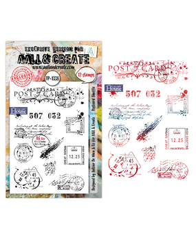 AALL and Create Clear Stamp Set A6 Postcard Shuffle (AALL-TP-1338)