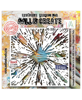 AALL and Create Masking Stencil 6x6 Inch Daybreak Pulse (AALL-PC-259)