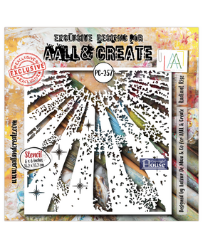 AALL and Create Masking Stencil 6x6 Inch Radiant Rise (AALL-PC-257)