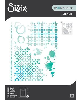 Sizzix 49 & Market A4 Stencils Artful Layers (667057)