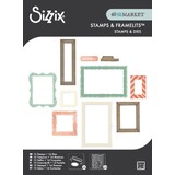Sizzix 49 & Market Clear Stamps with Framelits Build-A-Frame (667056)