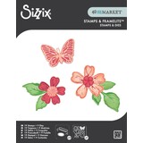 Sizzix 49 & Market Clear Stamps with Framelits Sweet Sprigs (667063)