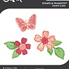 Sizzix 49 & Market Clear Stamps with Framelits Sweet Sprigs (667063)