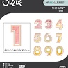 Sizzix 49 and Market Thinlits Die Set This or That 2 Inch Numbers (666952)