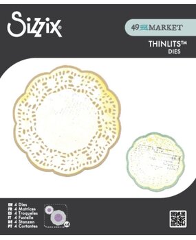 Sizzix 49 and Market Thinlits Die Set Doily Duo (667059)