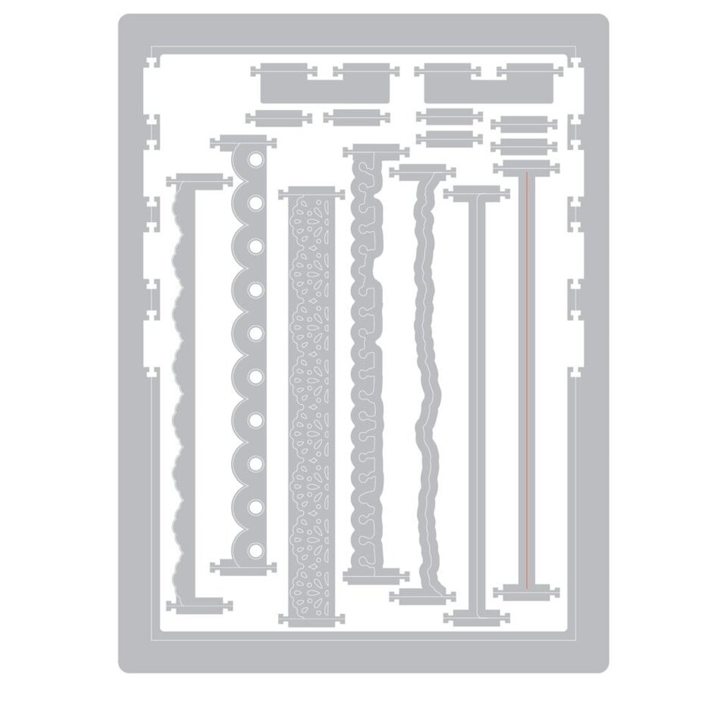 Sizzix 49 and Market Thinlits Die Set Snap and Swap Journal Set (667062)