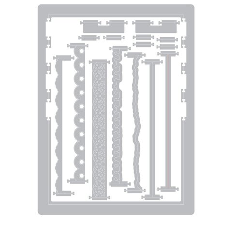 Sizzix 49 and Market Thinlits Die Set Snap and Swap Journal Set (667062)