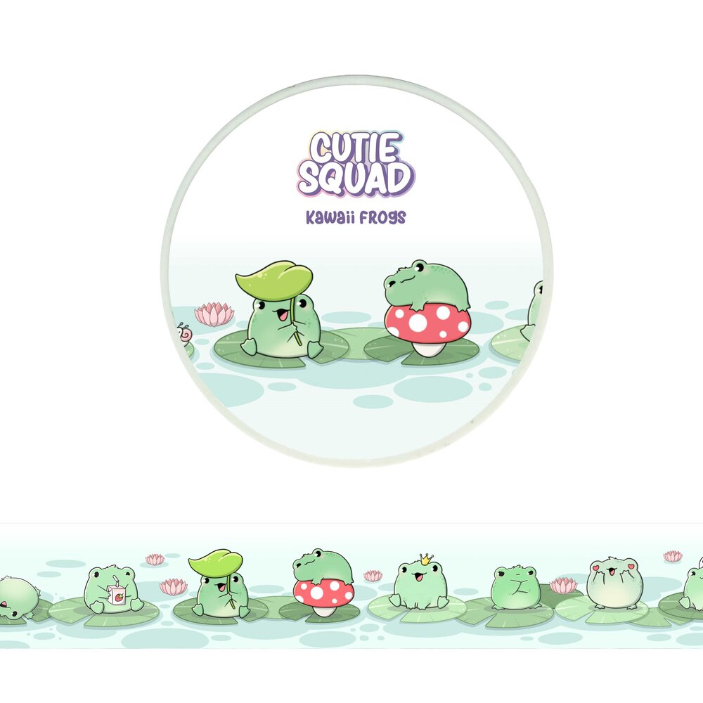 CutieSquad Kawaii Frog Washi Tape