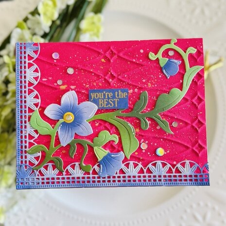 Pinkfresh Studio Homespun with Heart Stencil Trailing Grace (312125)