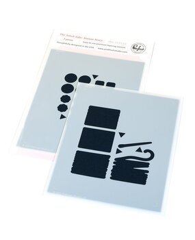 Pinkfresh Studio Homespun with Heart Stencil The Stitch Edit Notion Story (313125)