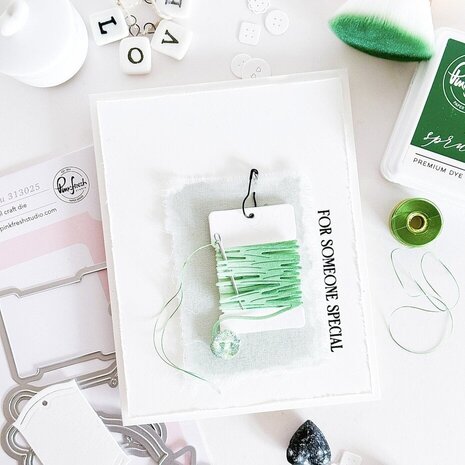 Pinkfresh Studio Homespun with Heart Stencil The Stitch Edit Notion Story (313125)